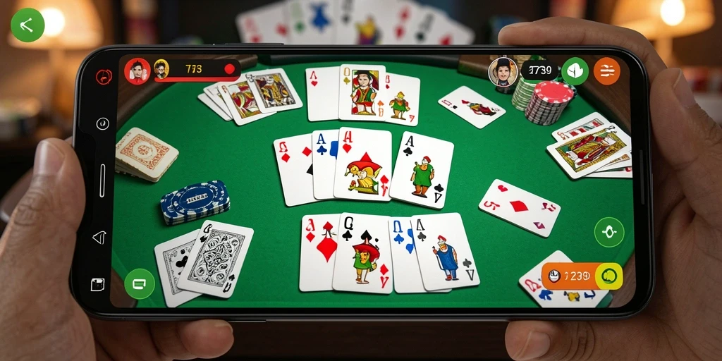 Tampilan gameplay Gaple yang seru dan interaktif.
