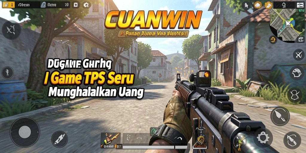Screenshot CUANWIN menampilkan aksi seru dalam gameplay TPS.