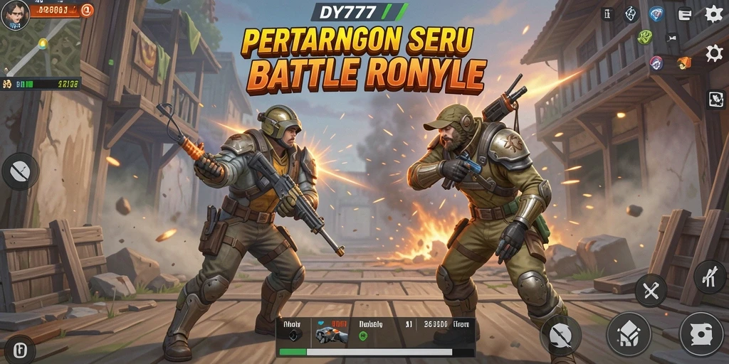 Gameplay seru dan intens dari DY777 dalam genre Battle Royale.
