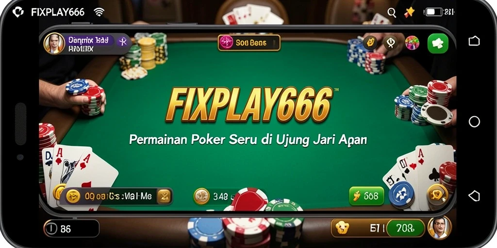 Screenshot gameplay FIXPLAY666 menampilkan keseruan permainan poker.