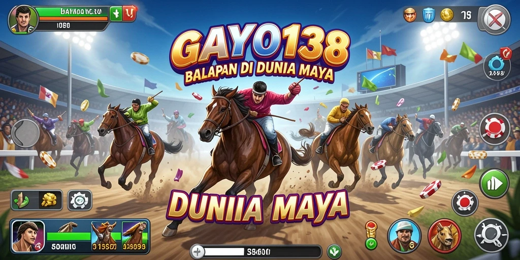 Gameplay seru GAYO138 dalam aksi balapan yang mendebarkan.