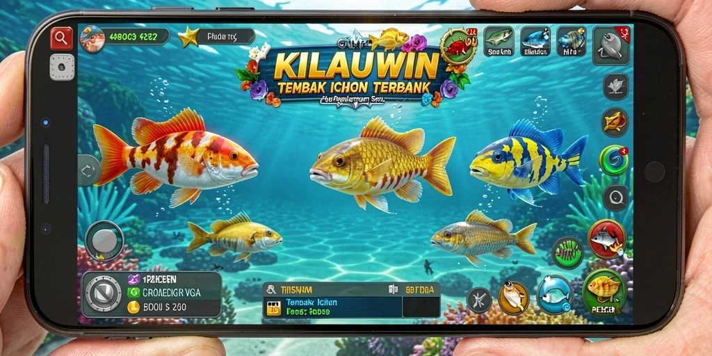 Tampilan menarik dari gameplay KILAUWIN dalam Tembak Ikan.