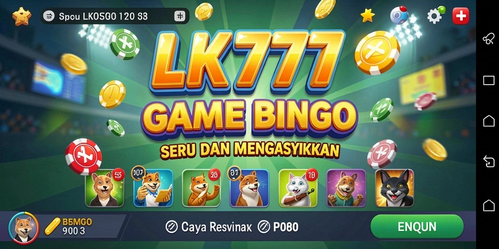 Tampilan menarik dari gameplay Bingo dalam LK777.