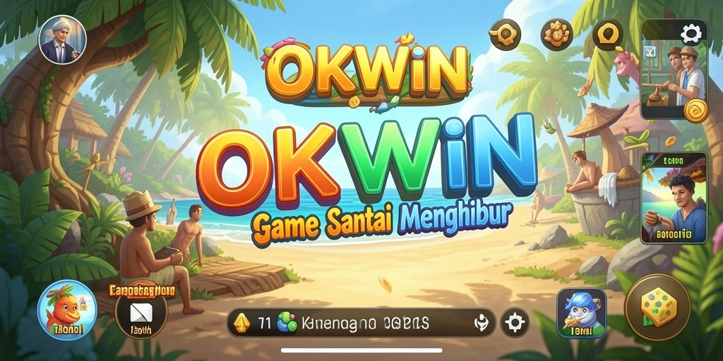 Tampilan gameplay OKWIN yang colorful dan menghibur