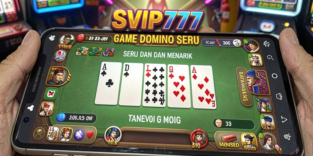 Screenshot gameplay SVIP777 menunjukkan momen seru permainan Domino.